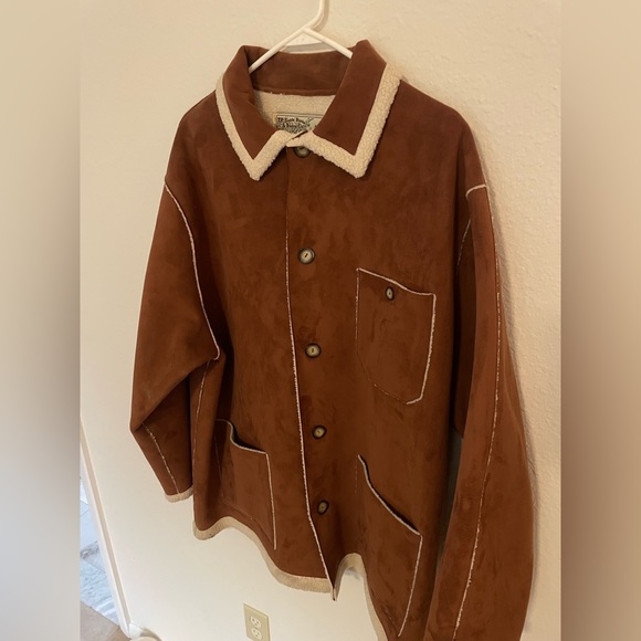 Shearling jacket, sheepskin jacket, dinner coat, night out jacket - Picture 1 of 6